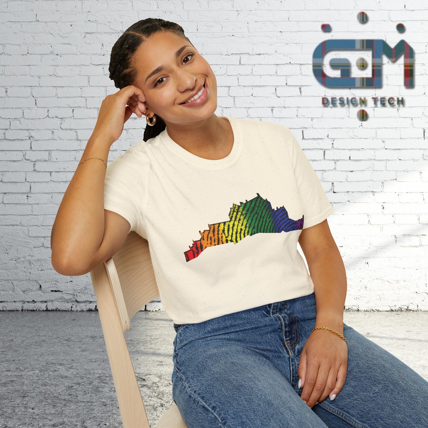 Edinburgh Castle Pride Fingerprint Art Unisex T-Shirt