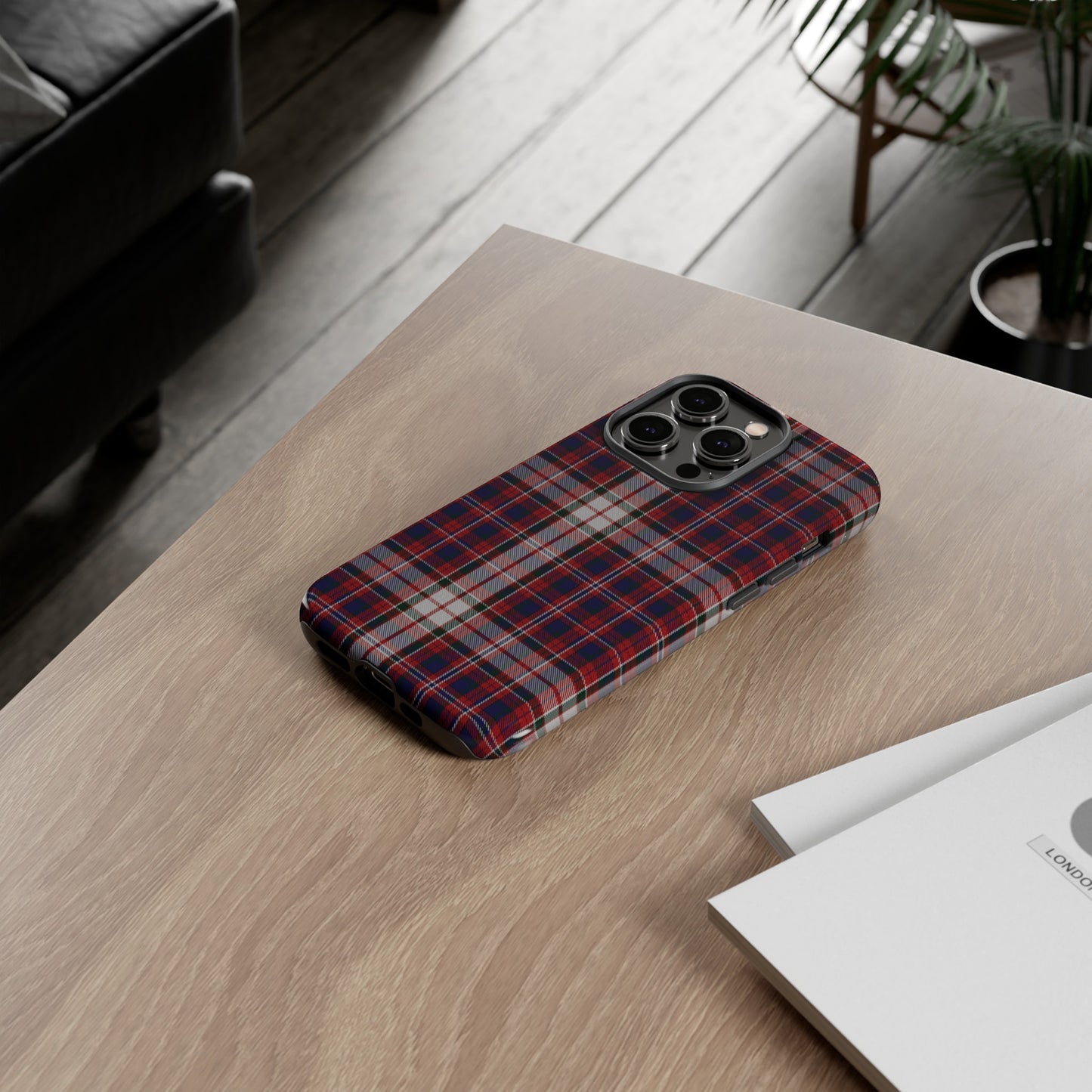 Étui de téléphone à motif tartan écossais - Robe MacFarlane, divers