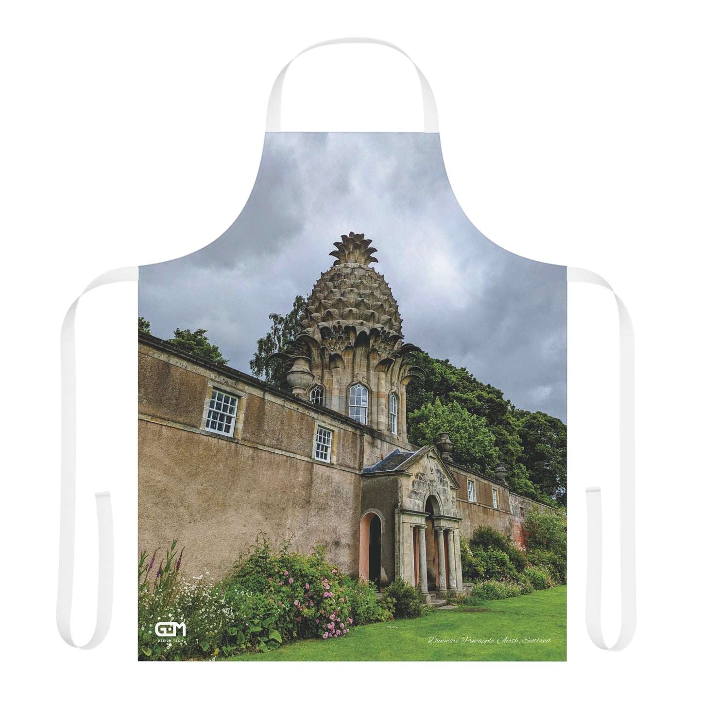 Dunmore Pineapple Photo Apron, Scottish Cooking Apparel, Chef Accessory