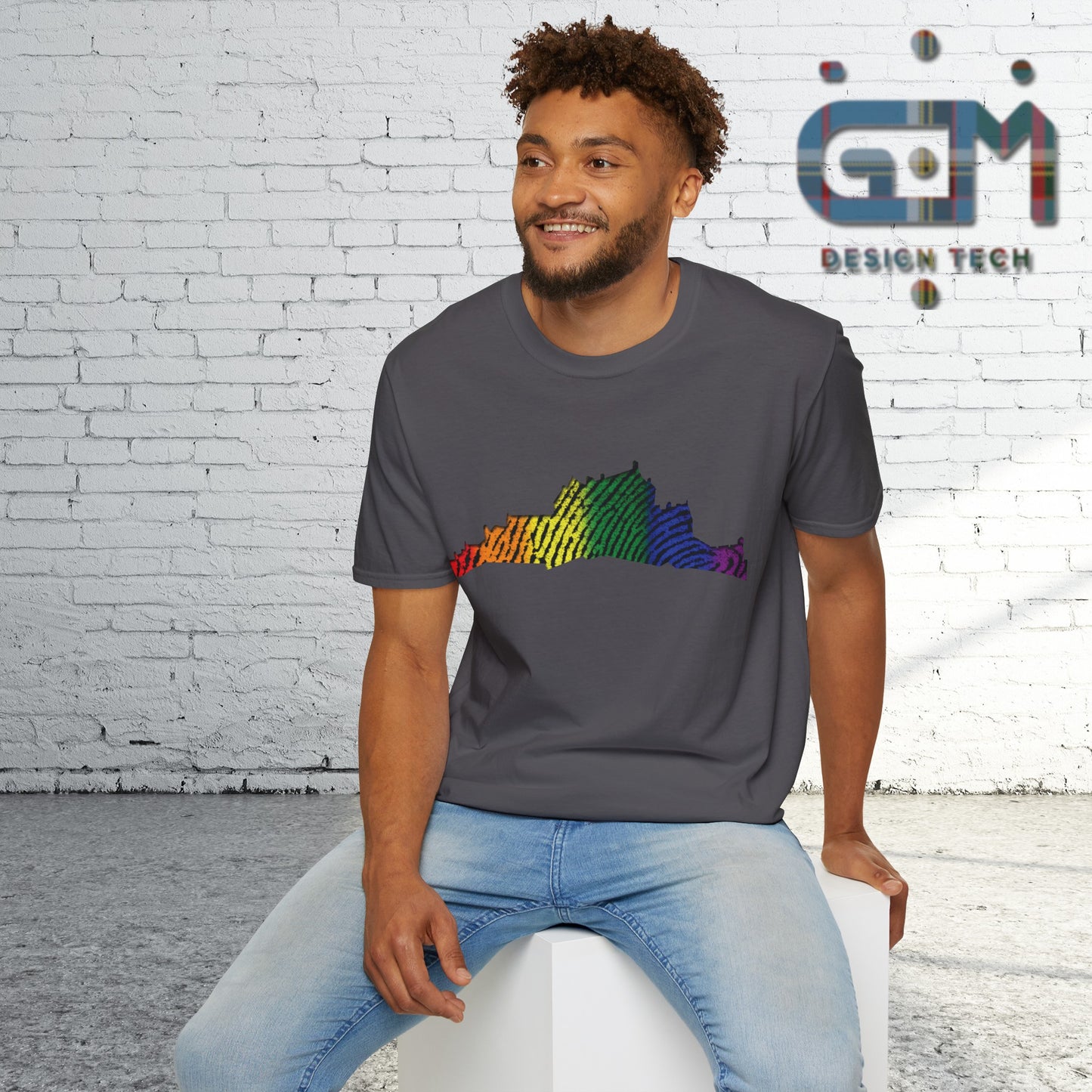 Edinburgh Castle Pride Fingerprint Art Unisex T-Shirt