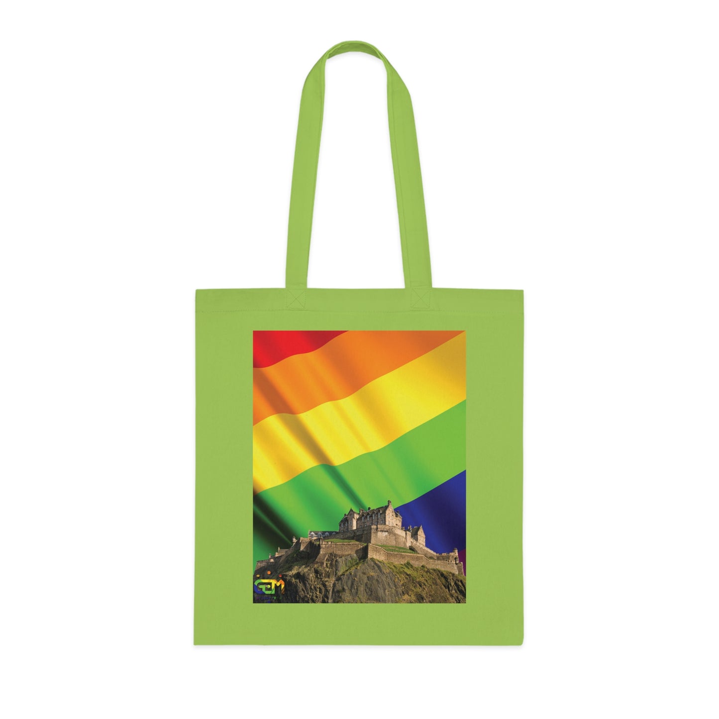 Ciel de drapeau de fierté du château d'Édimbourg Tote bag doublé