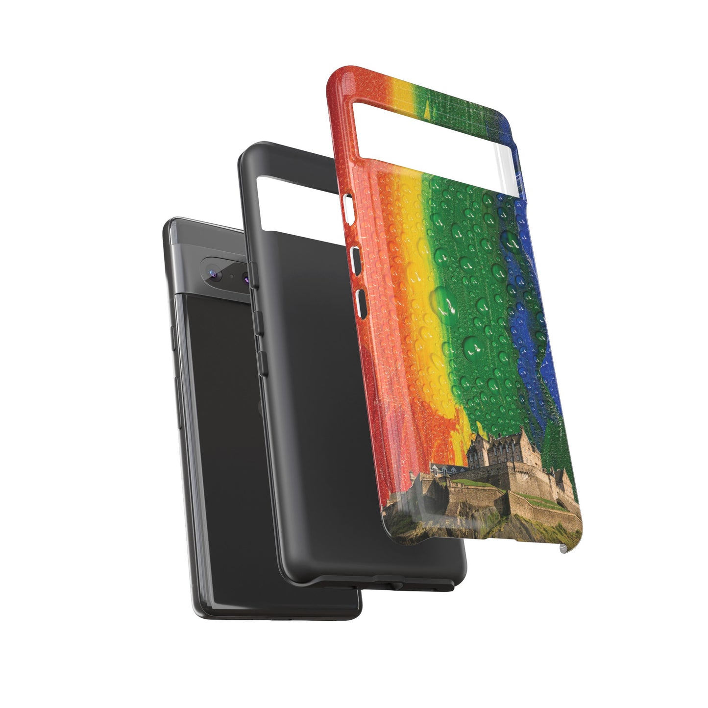 Edinburgh Castle Pride Phone Case - Rain, Various