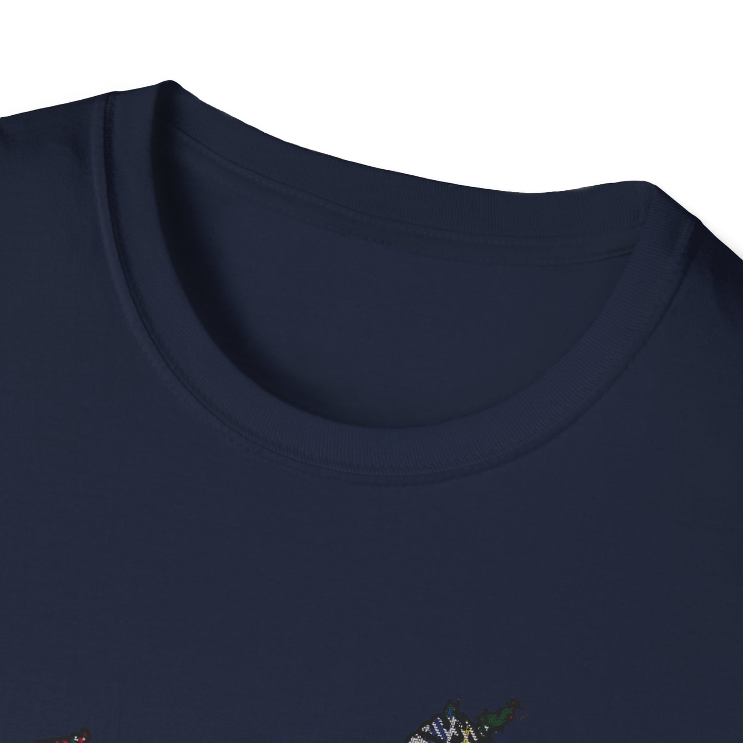 Tartan Scotland Map Softstyle Unisex T-Shirt - Stewart Tartan Tee
