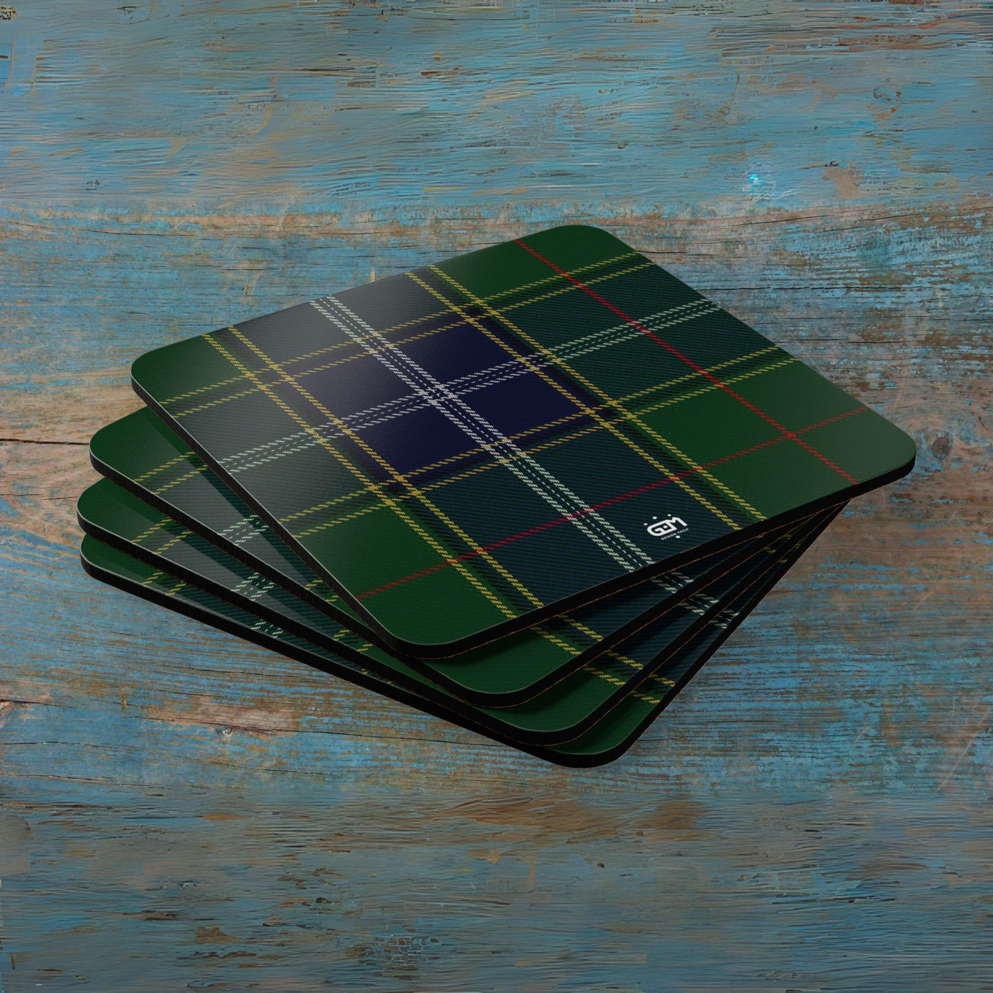 Scottish Tartan Cork Coaster Set (N-S)