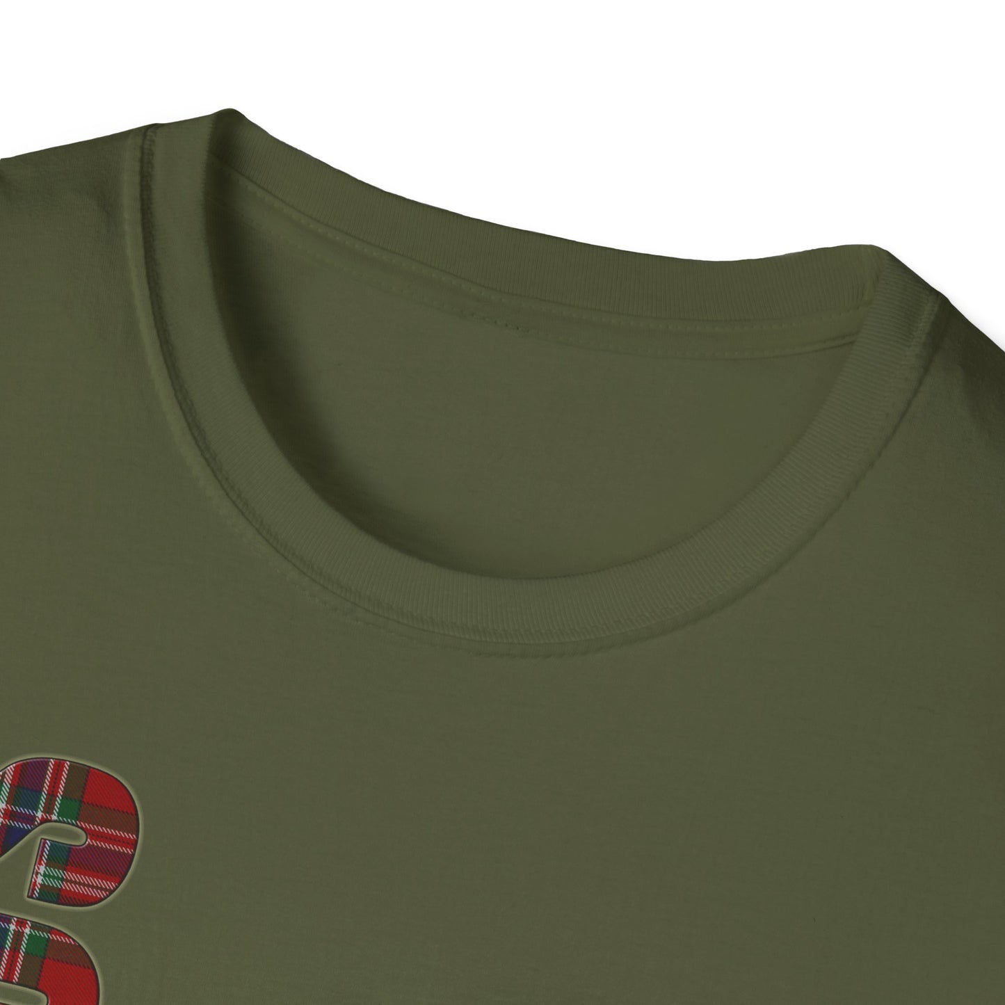 Tartan Scotland Lettrage Softstyle T-shirt unisexe, MacFarlane Tartan Tee