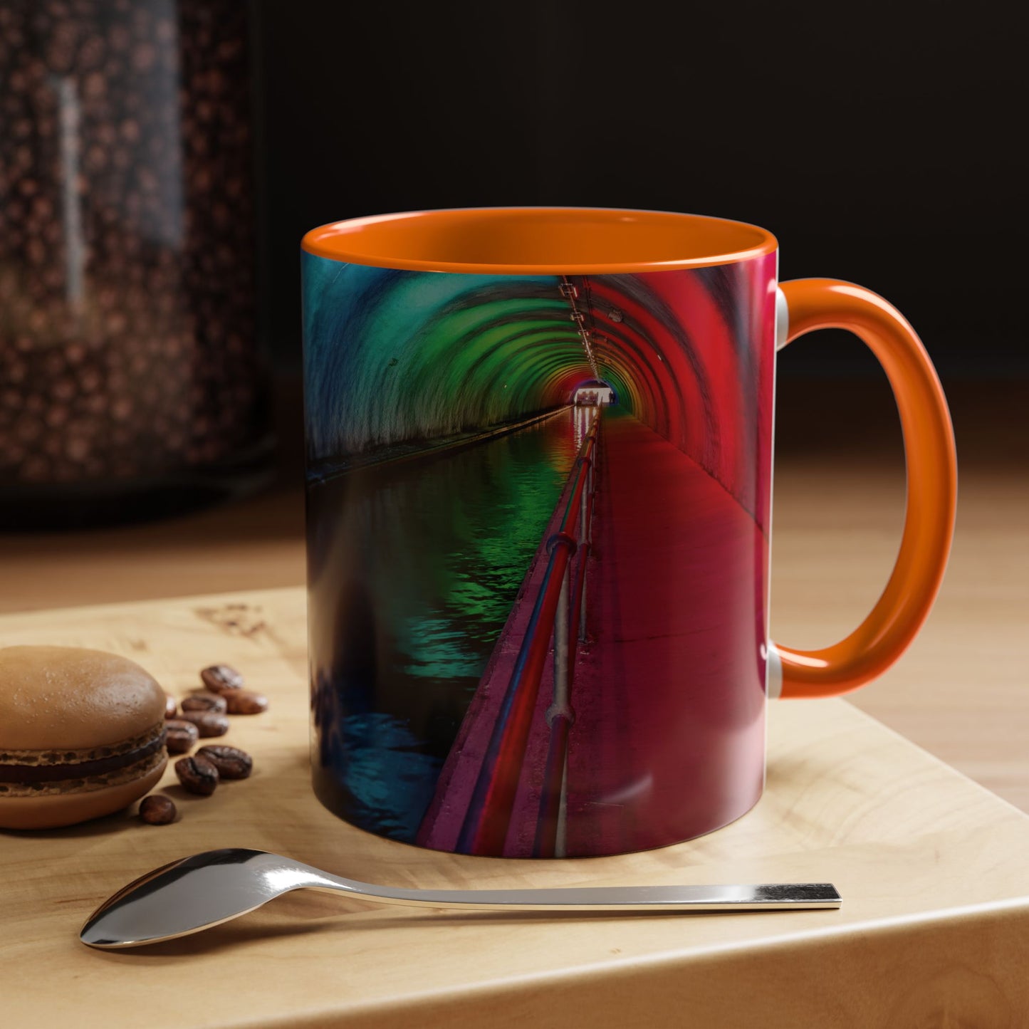 Tasses décoratives Écosse en gros plan - Scènes variées (orange)