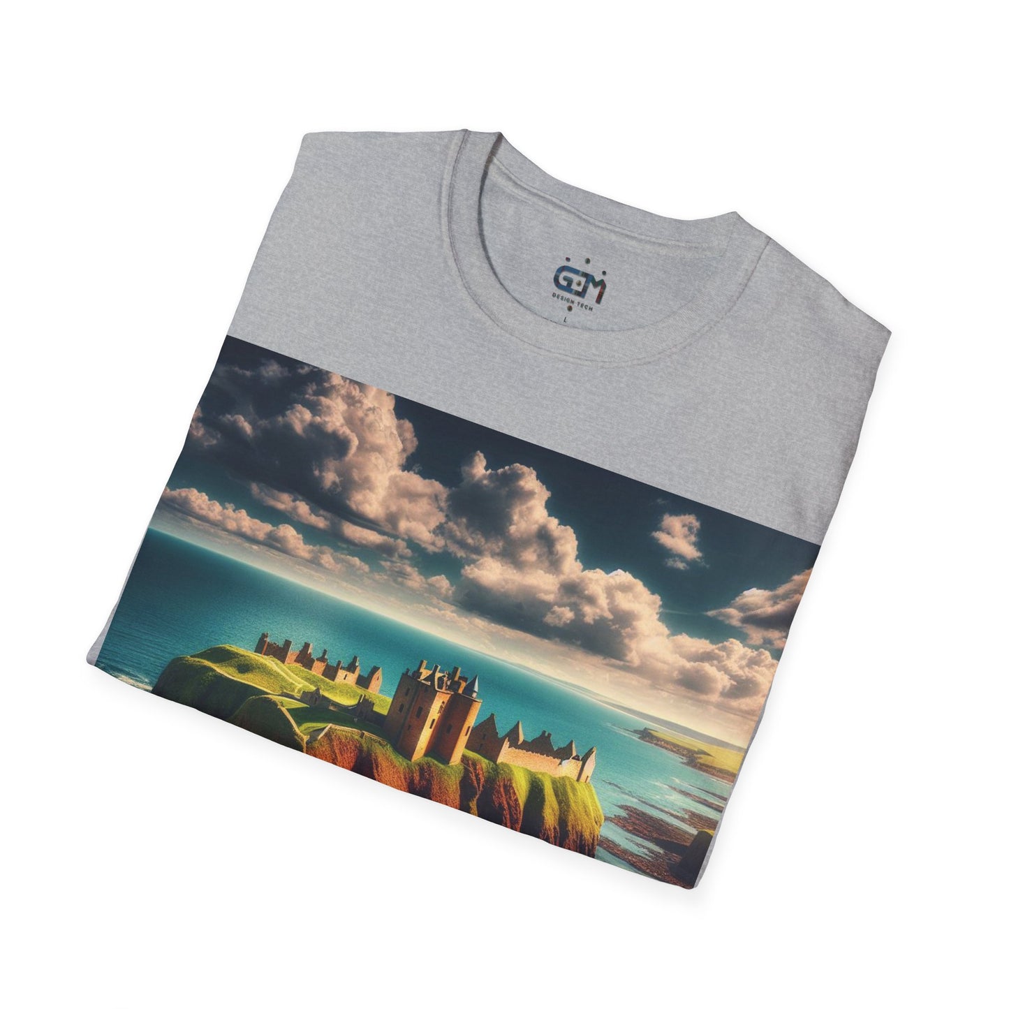 Dunnottar Castle - Stonehaven Softstyle T-Shirt, Unisex Tee, Scottish Landmarks, Various Colours