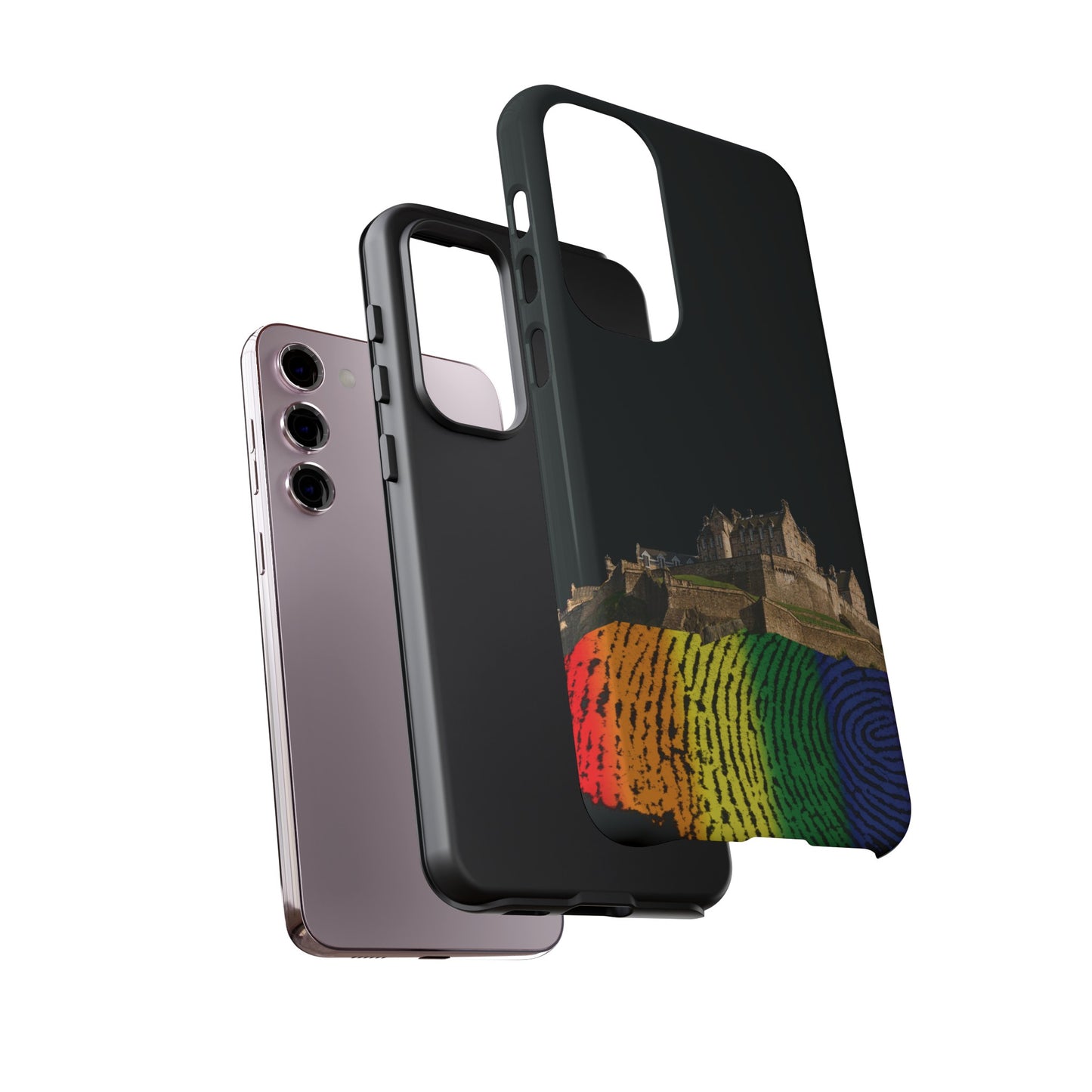 Edinburgh Castle Pride Rockface Phone Case - Fingerprint, Various
