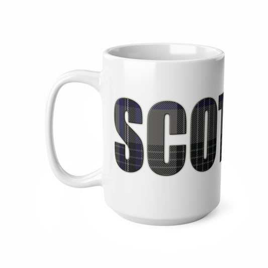Scotland Tartan Mug - Hotte, Tasse à café, Tasse à thé, Ecosse, Blanc