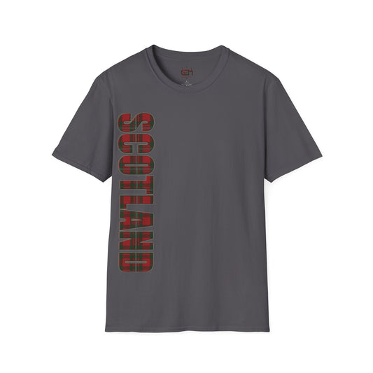 Scotland Lettering MacGregor Tartan Softstyle T-Shirt, Tee-shirt unisexe, différentes couleurs