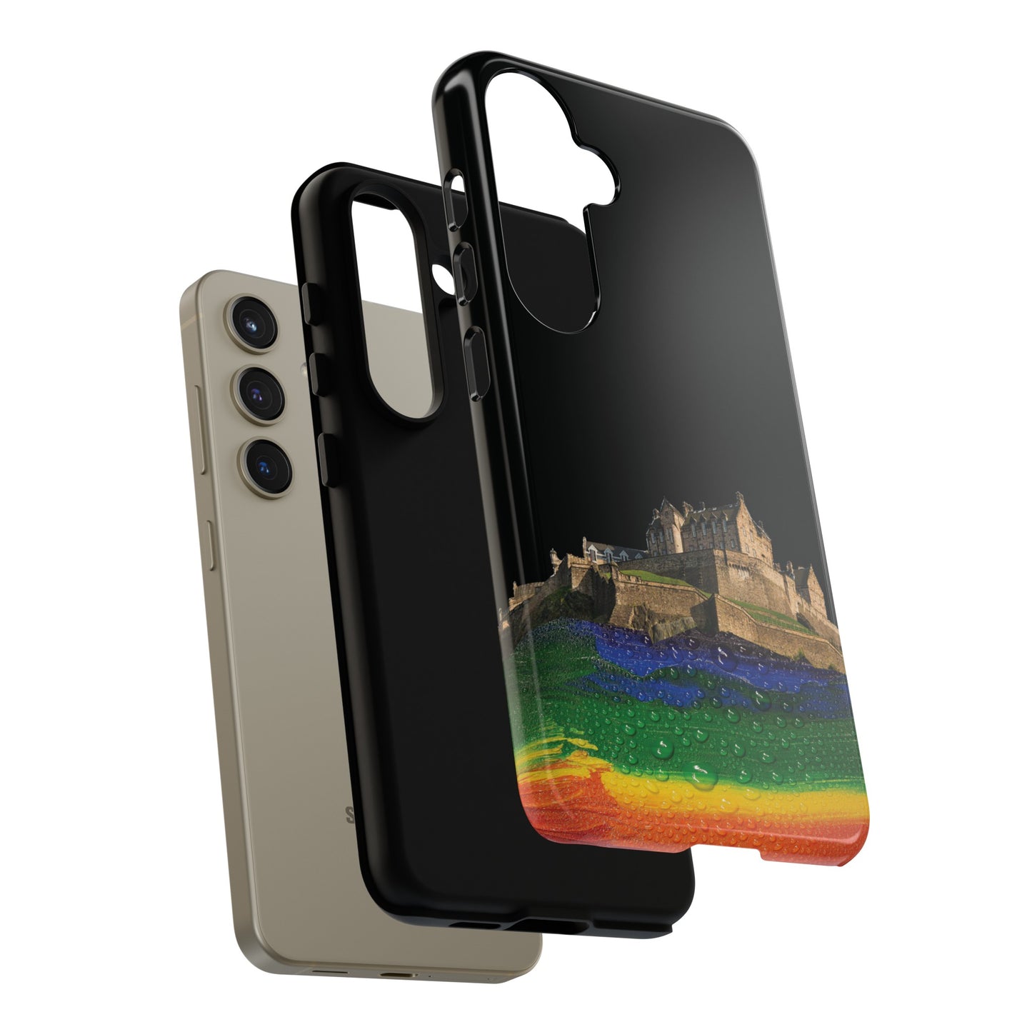 Edinburgh Castle Pride Rockface Phone Case - Rain, Various