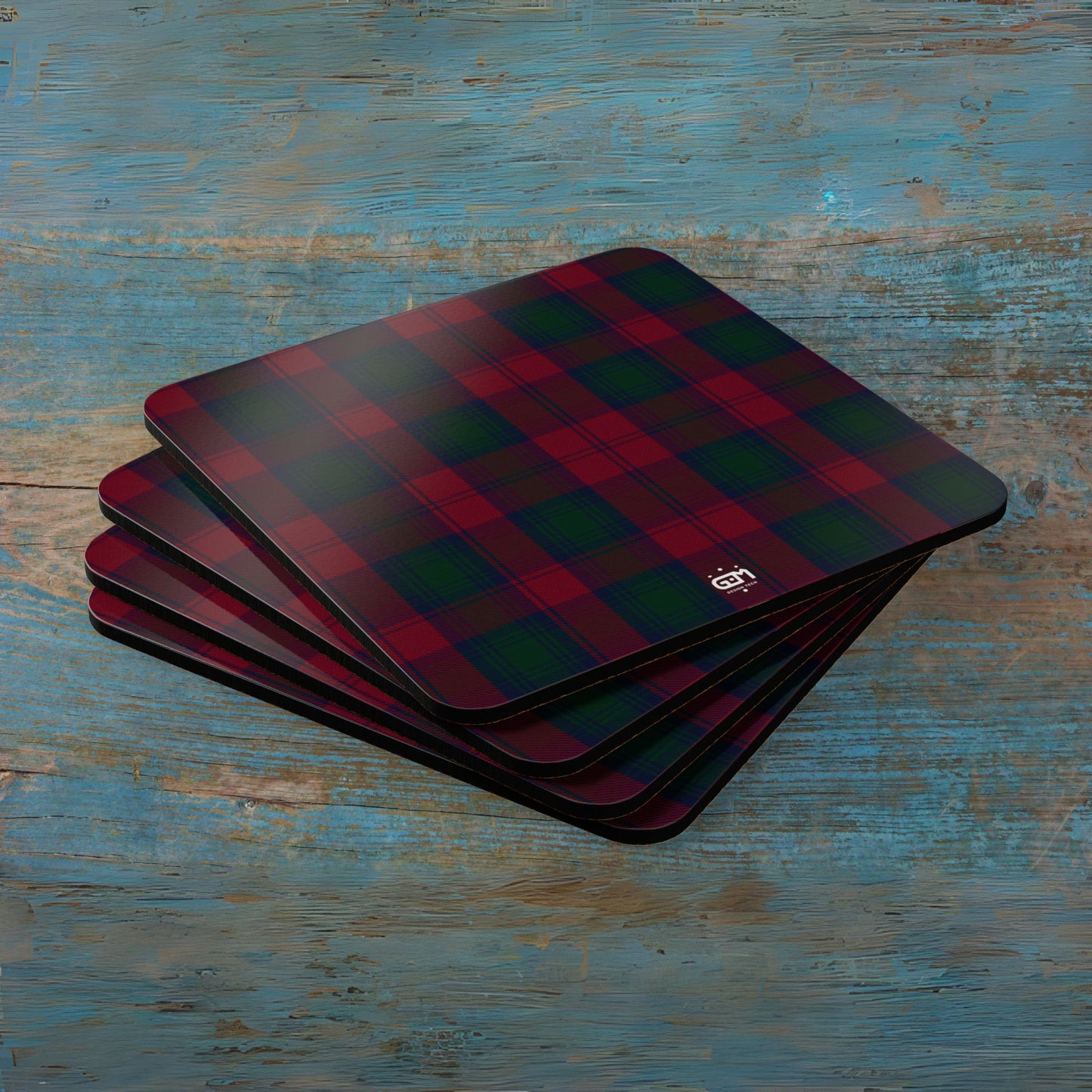 Scottish Tartan Cork Coaster Set (G-L)