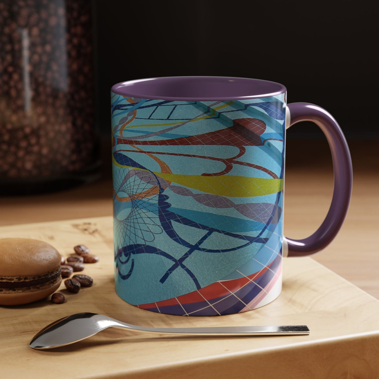 Tasses décoratives « Écosse en gros plan » - Scènes variées (violet)
