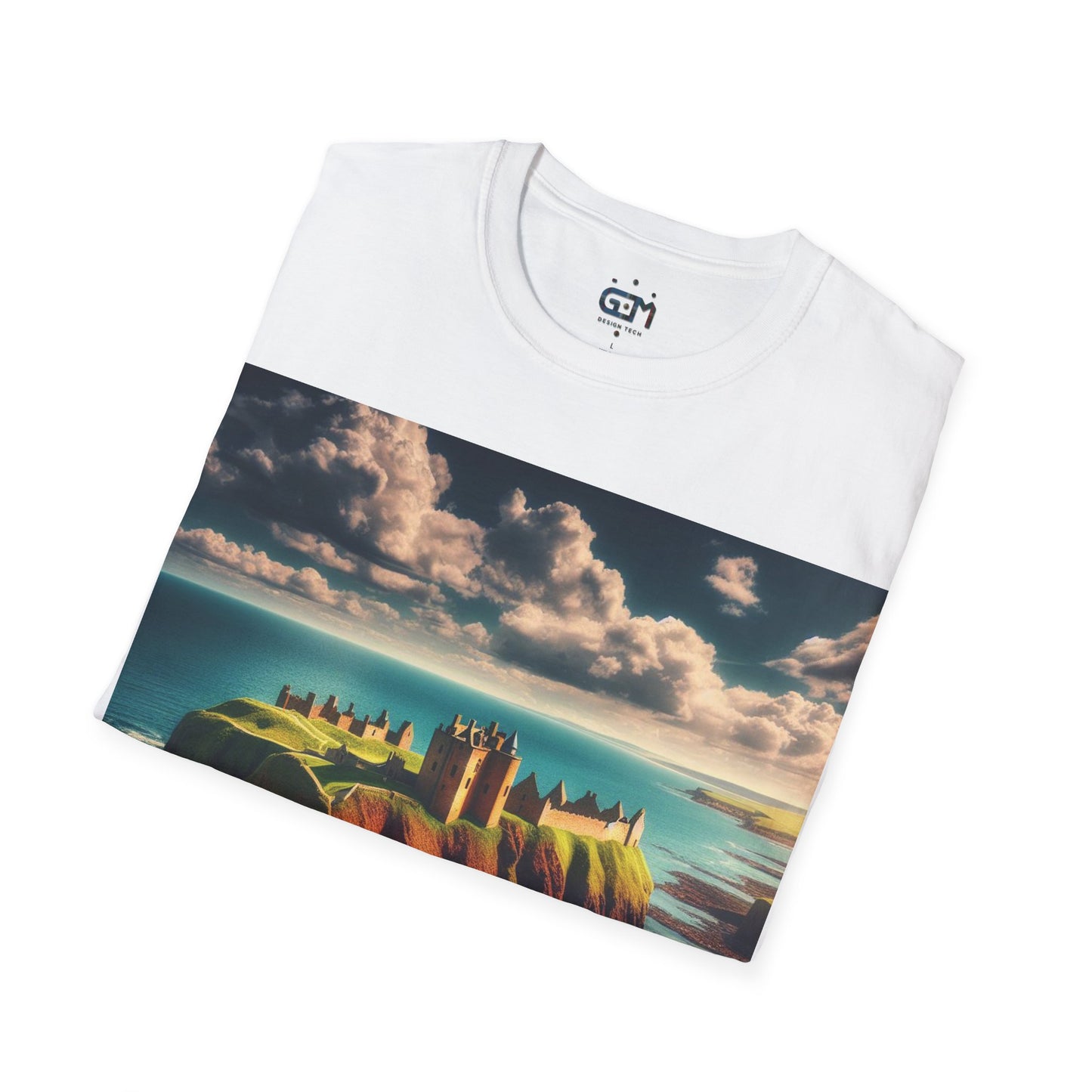 Dunnottar Castle - Stonehaven Softstyle T-Shirt, Unisex Tee, Scottish Landmarks, Various Colours