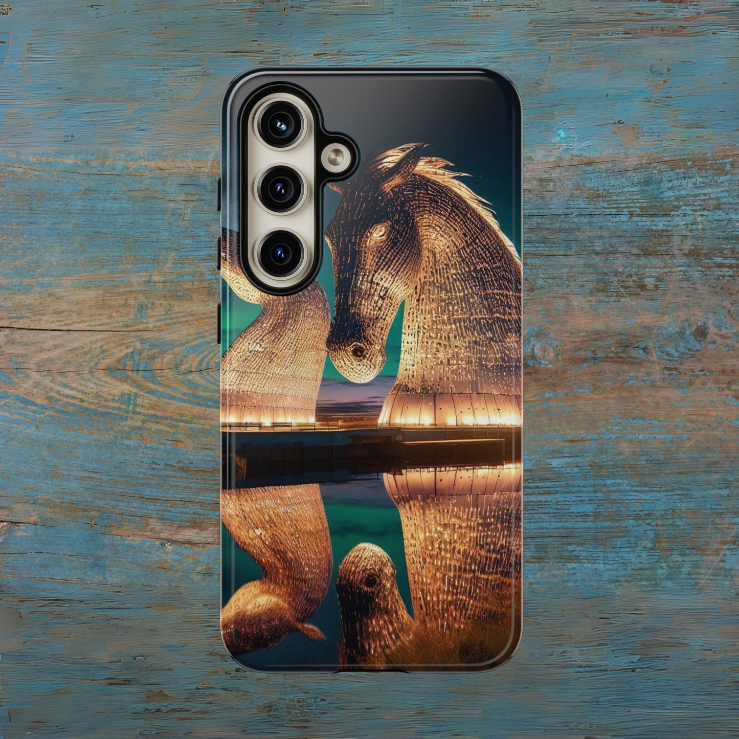 Kelpies Northern Lights Art Phone Case, Scotland, Various