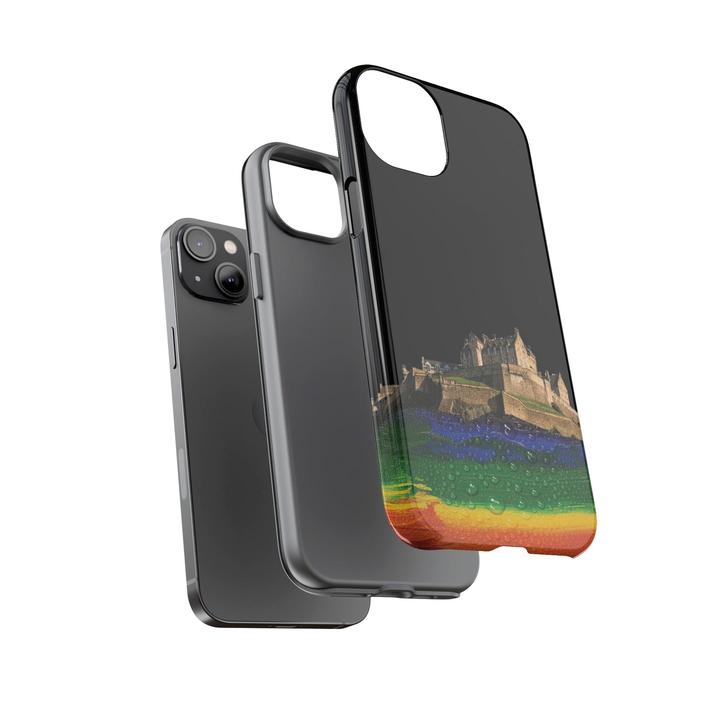 Edinburgh Castle Pride Rockface Phone Case - Rain, Various
