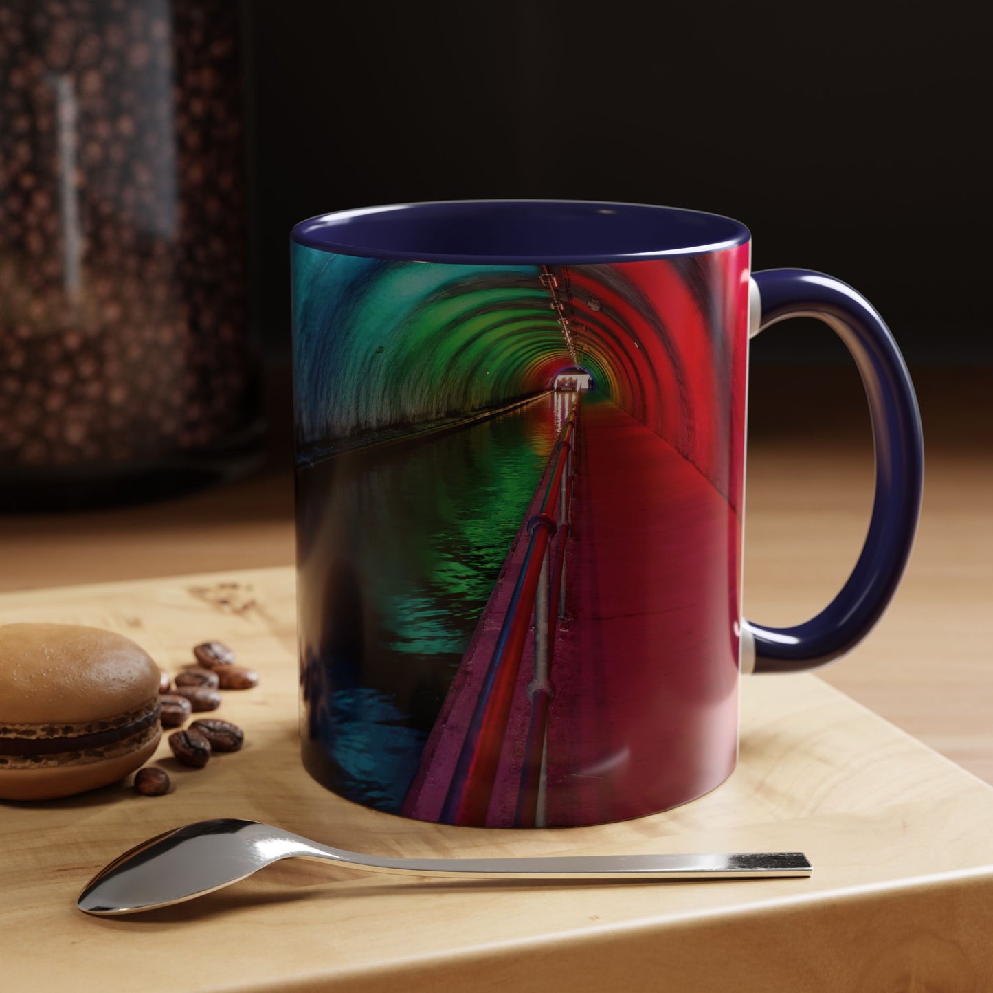 Tasses décoratives Écosse en gros plan - Scènes variées (bleu marine)
