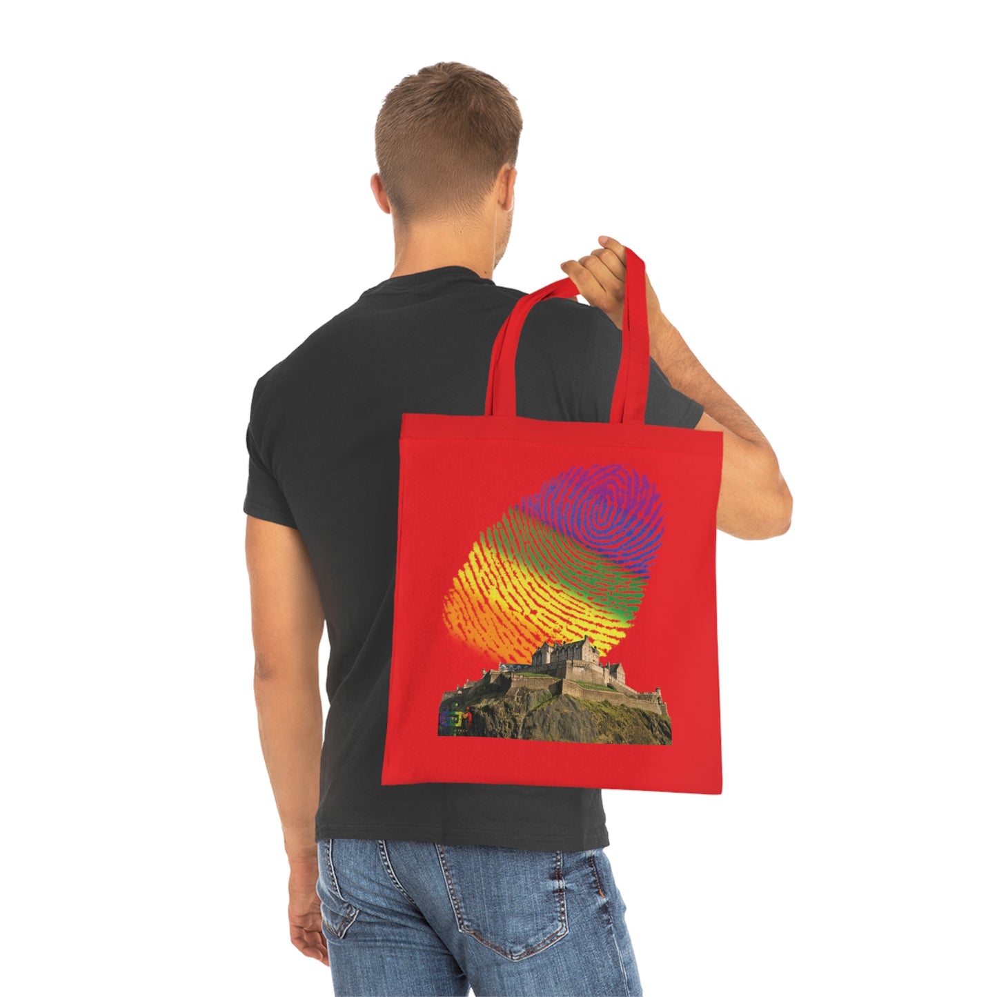 Ciel d'empreinte digitale de fierté du château d'Édimbourg Tote bag doublé