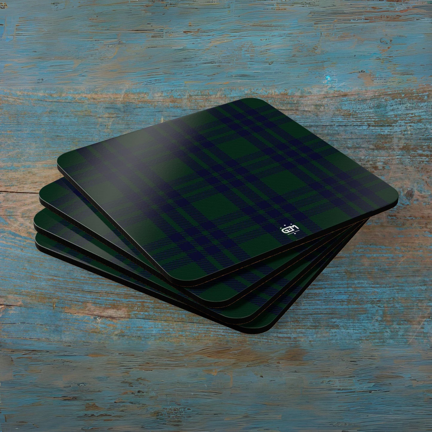 Scottish Tartan Cork Coaster Set (M/Mc/Mac)