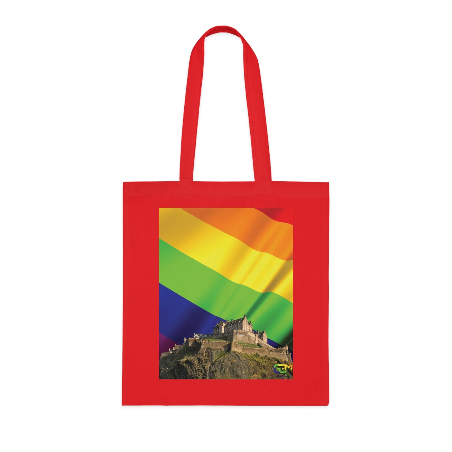 Ciel de drapeau de fierté du château d'Édimbourg Tote bag doublé
