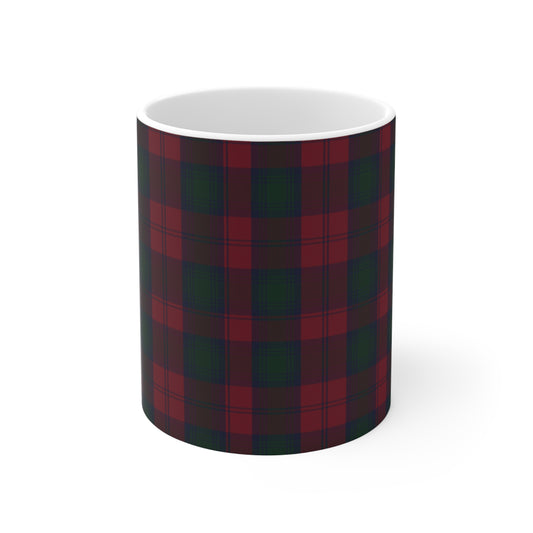 Scottish Tartan Mug 11oz, Lindsay Tartan