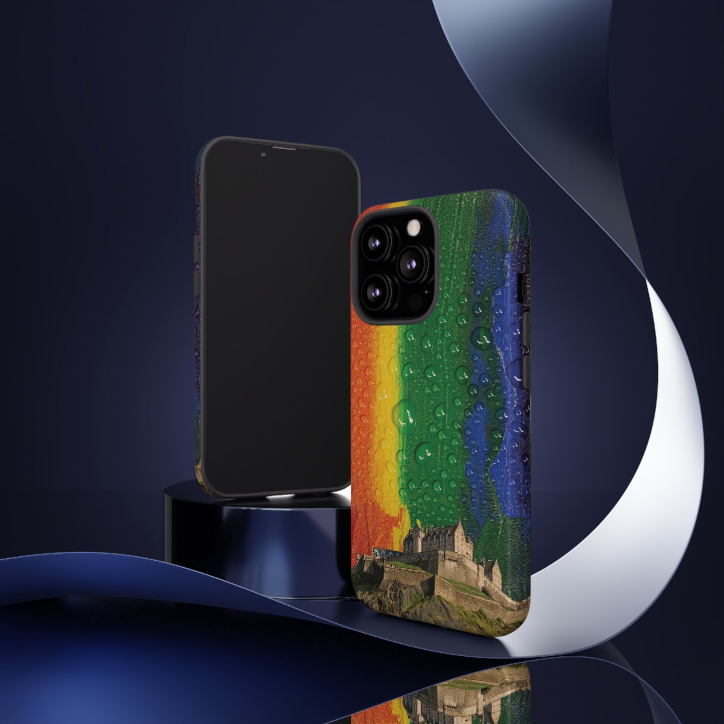 Edinburgh Castle Pride Phone Case - Rain, Various