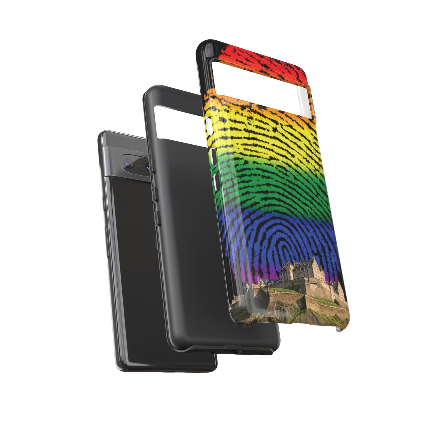 Edinburgh Castle Pride Phone Case - Fingerprint, Various