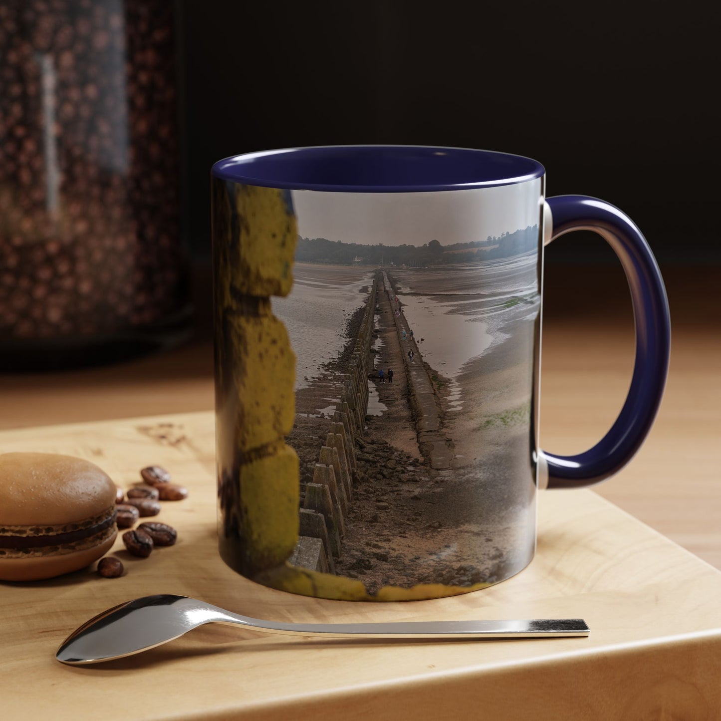 Tasses décoratives Écosse en gros plan - Scènes variées (bleu marine)