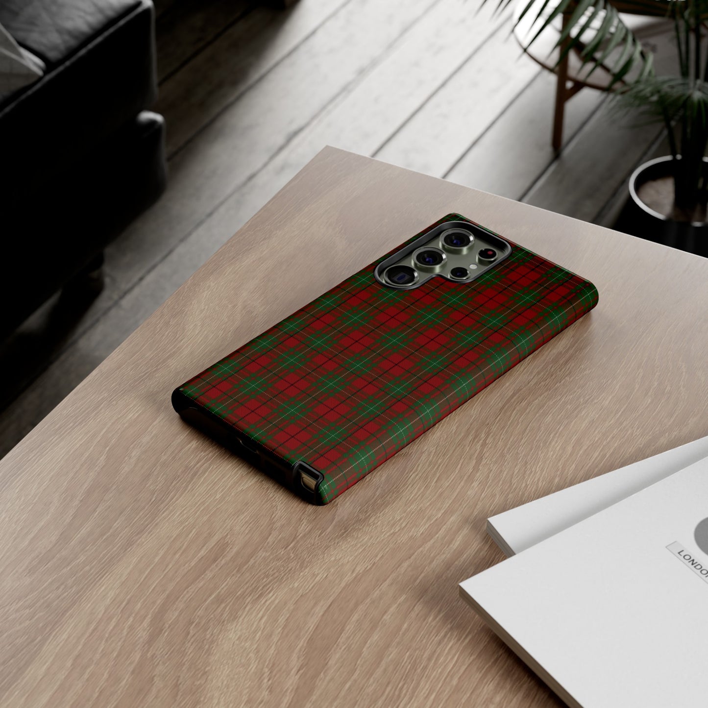 Étui de téléphone à motif tartan écossais - MacAuley, Divers