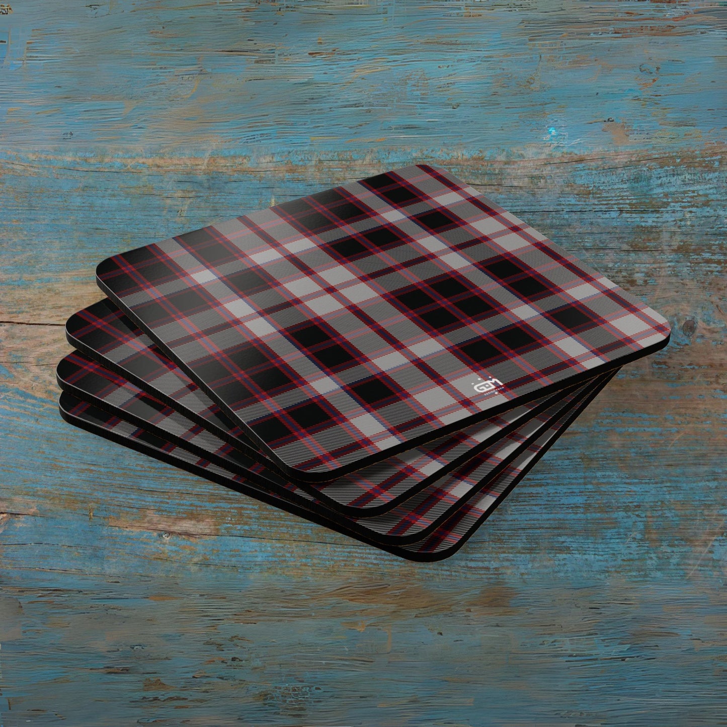 Scottish Tartan Cork Coaster Set (M/Mc/Mac)