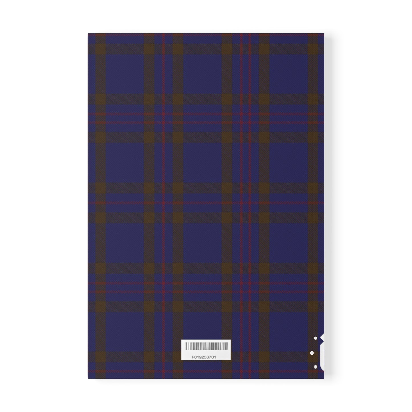 Carnet de notes A5 à couverture souple avec motif tartan écossais - Elliot