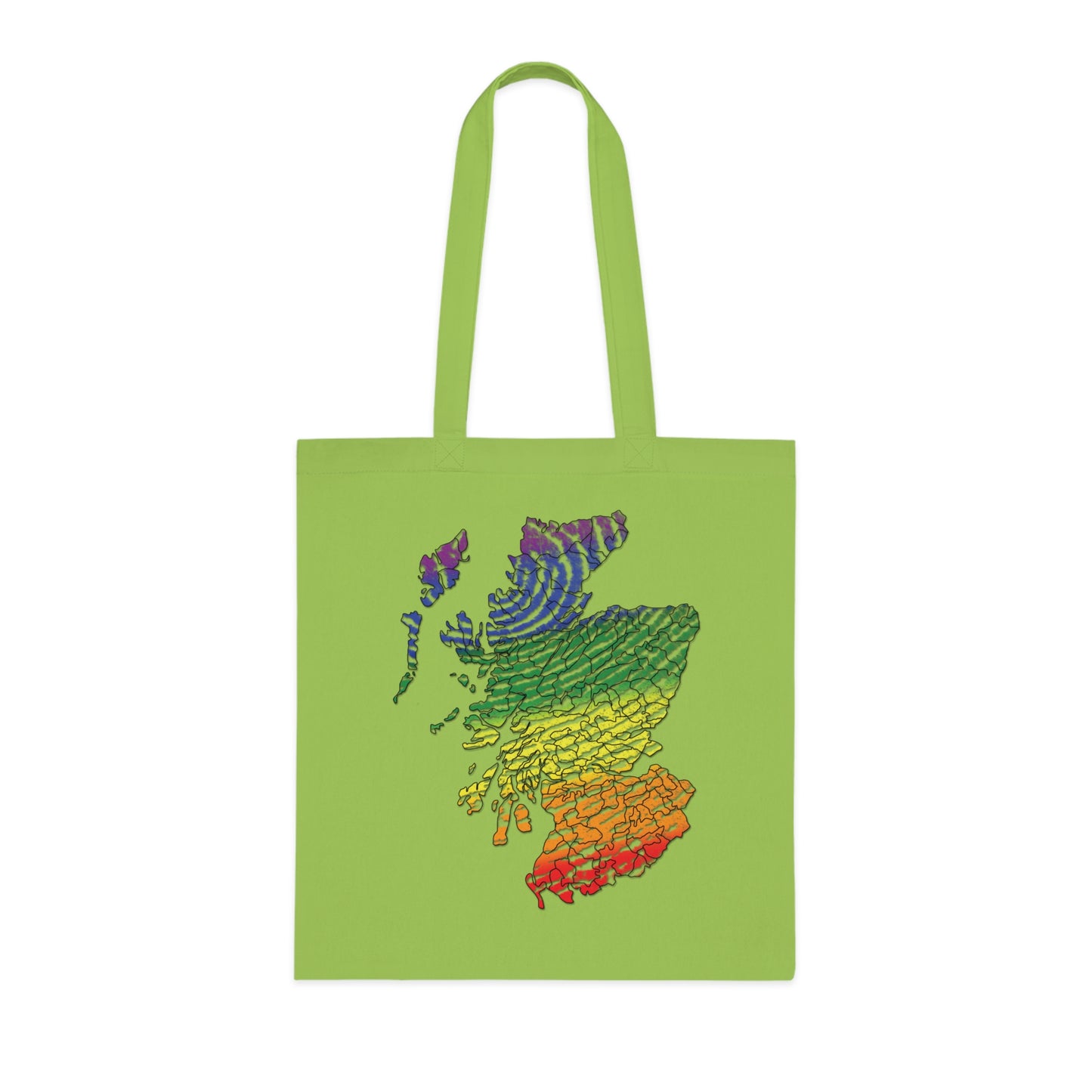 Carte du clan d'empreintes digitales Scotland Pride Tote bag doublé