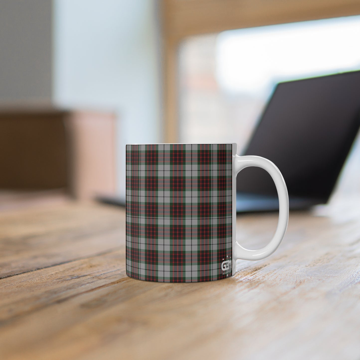 Scottish Tartan Mug 11oz, Fraser Tartan