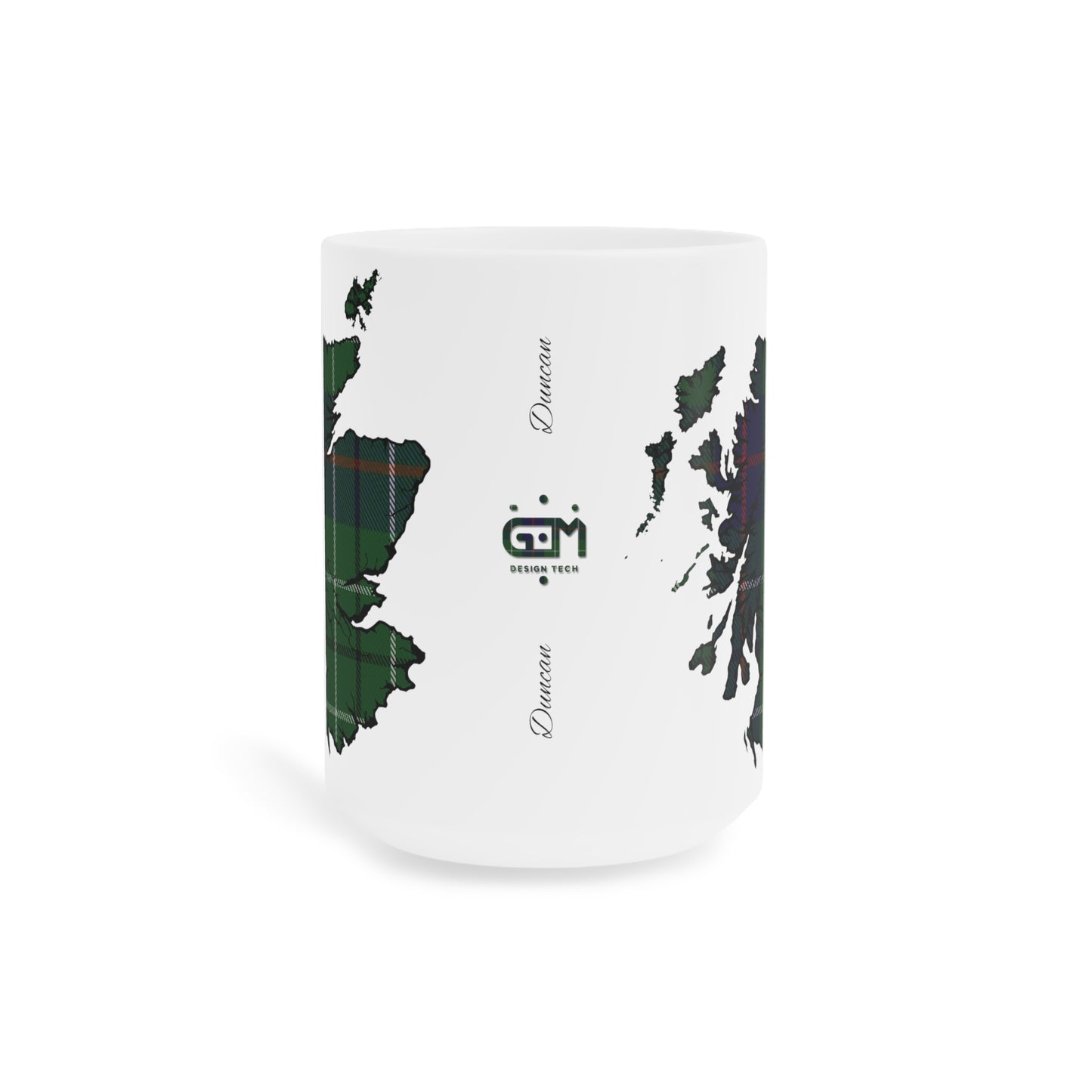 Tasse de carte de tartan d’Écosse - Duncan Tartan, différentes tailles