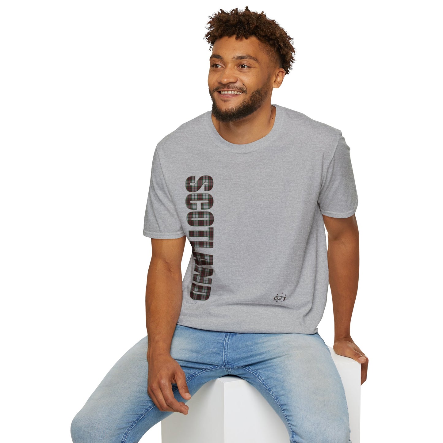 Tartan Scotland Lettrage Softstyle T-shirt unisexe, Fraser Tartan Tee