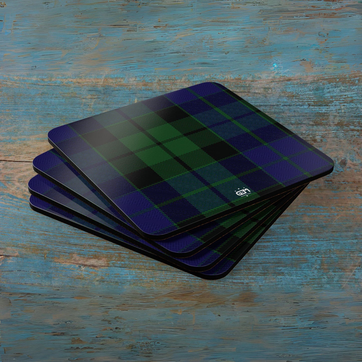 Scottish Tartan Cork Coaster Set (M/Mc/Mac)