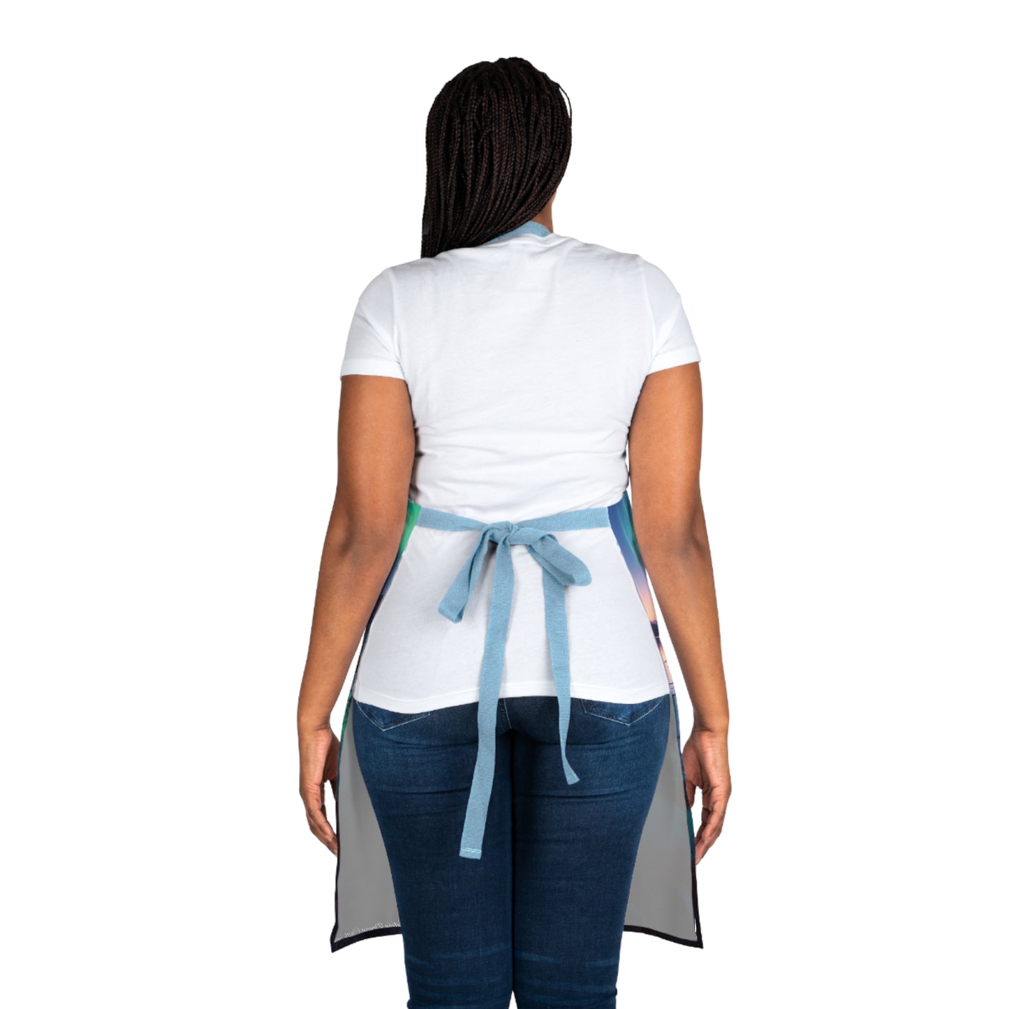 Eilean Donan Castle Northern Lights Apron, Scottish Art, Scottish Landmarks, Scottish Nature, Cooking Apparel, Chef Accessory