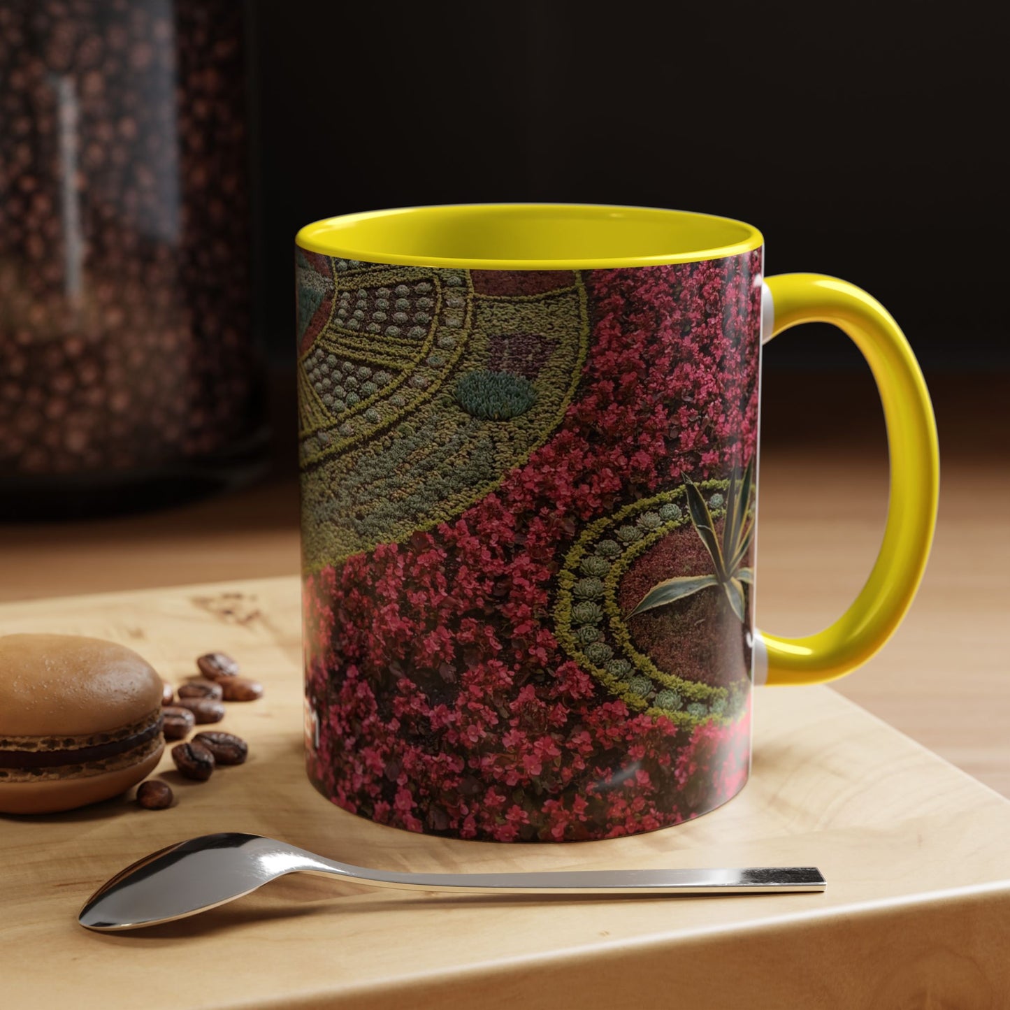Tasses décoratives Écosse en gros plan - Scènes variées (jaune)