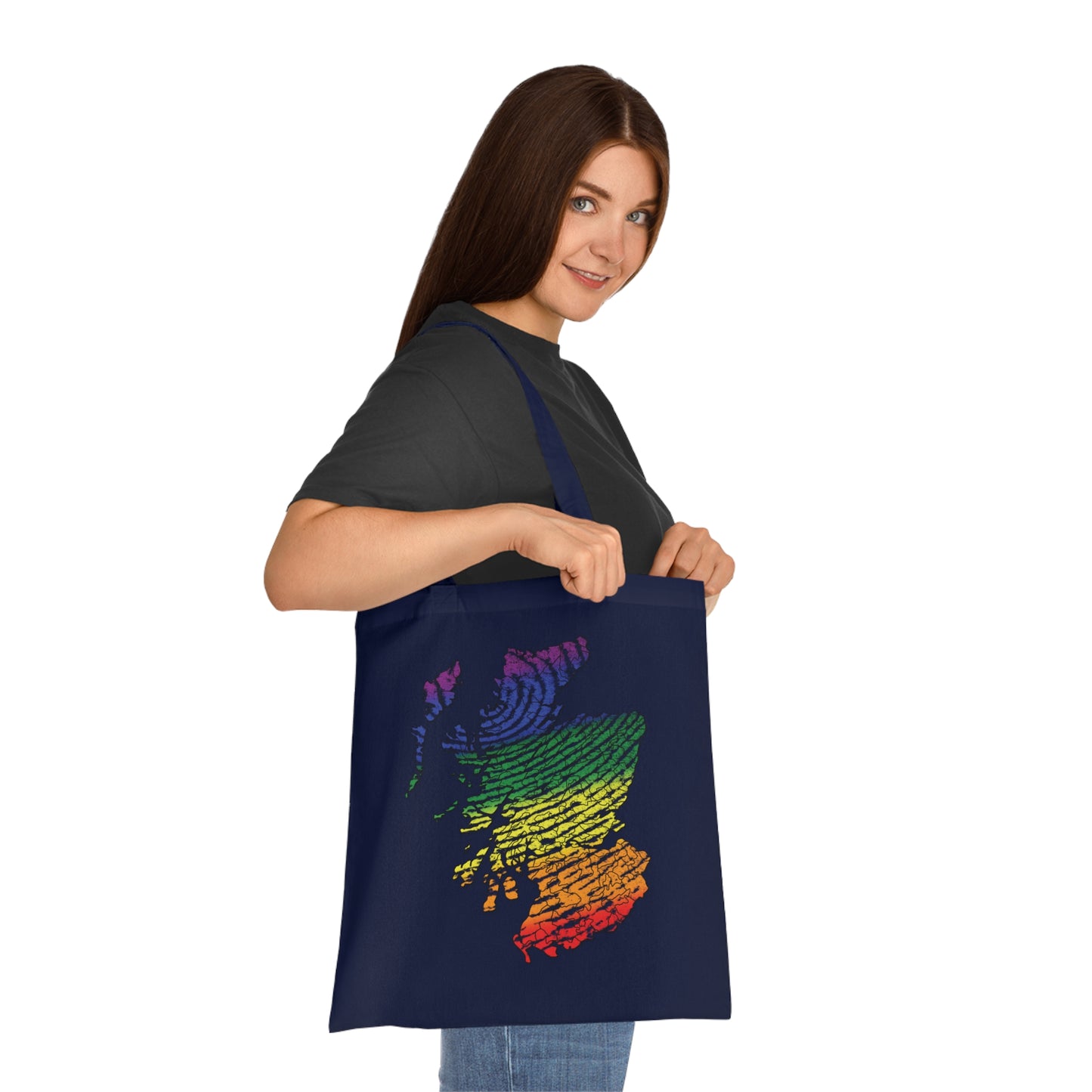 Carte du clan d'empreintes digitales Scotland Pride Tote bag doublé