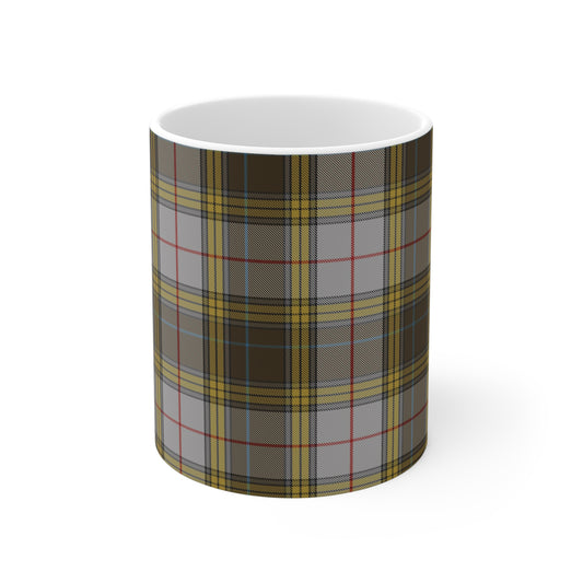 Scottish Tartan Mug 11oz, Buchanan Dress Tartan