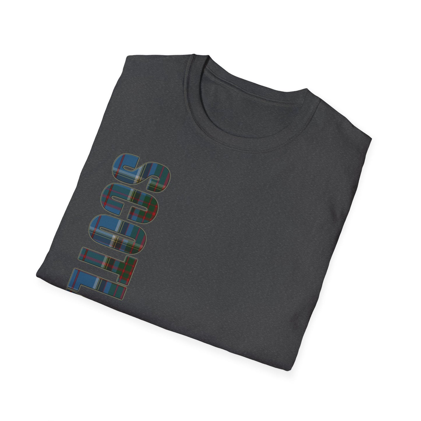 Tartan Scotland Lettrage Softstyle T-shirt unisexe, Anderson Old Tartan Tee