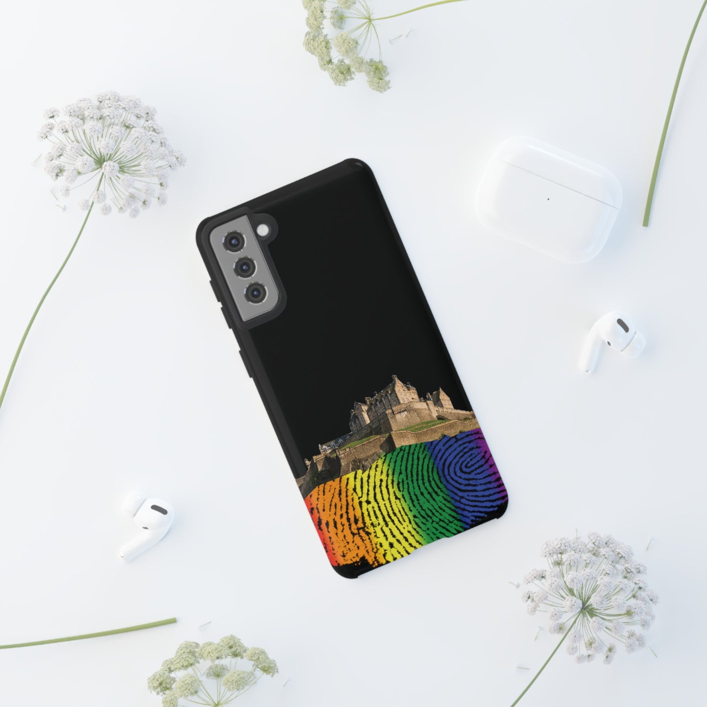 Edinburgh Castle Pride Rockface Phone Case - Fingerprint, Various