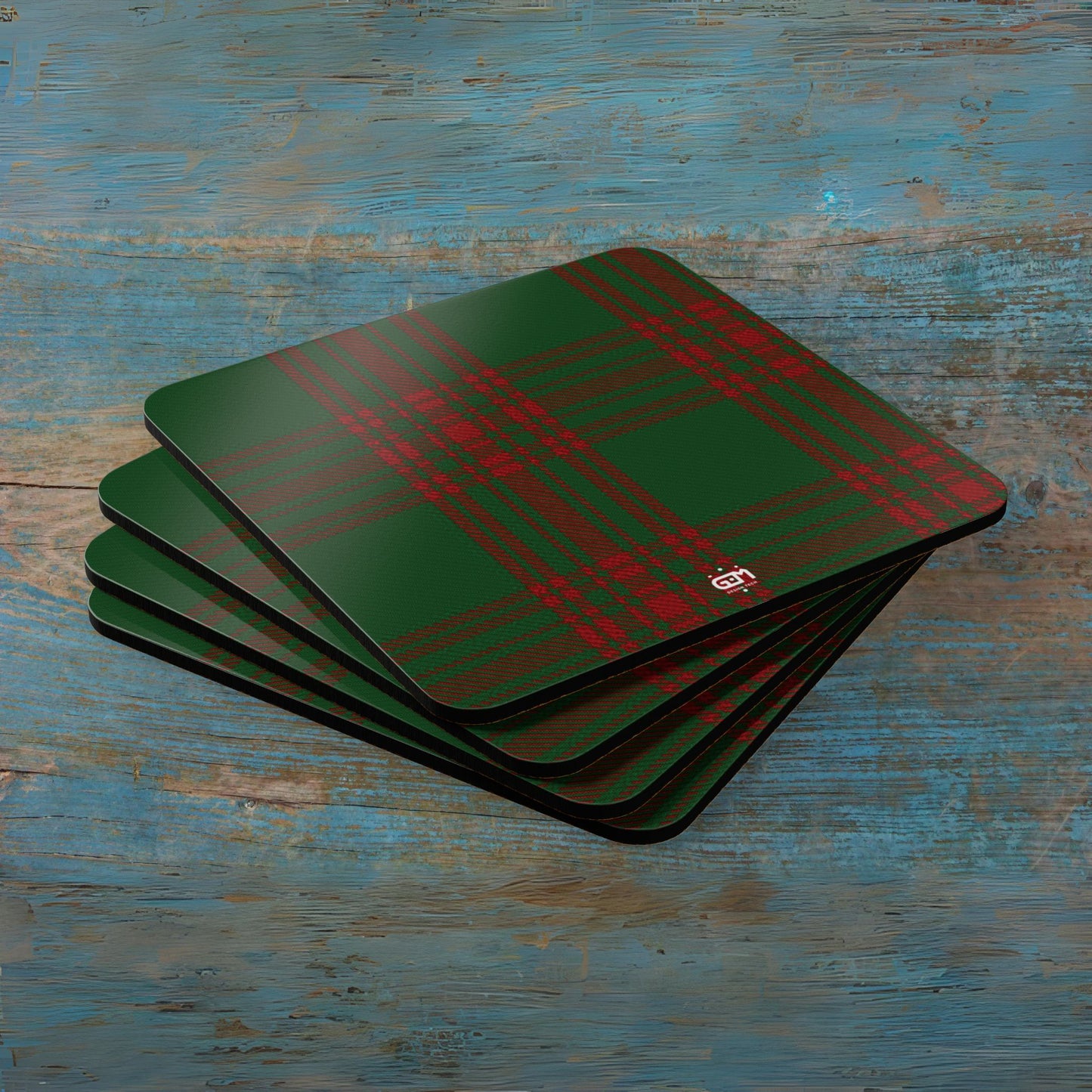 Scottish Tartan Cork Coaster Set (M/Mc/Mac)