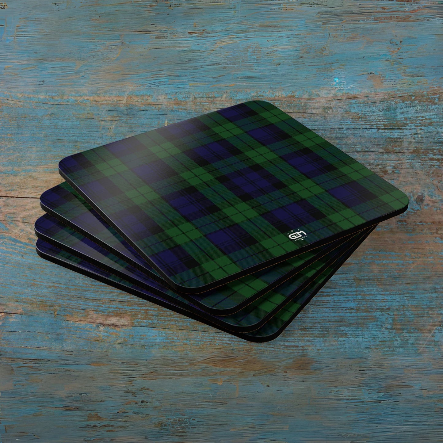 Scottish Tartan Cork Coaster Set (A-F)