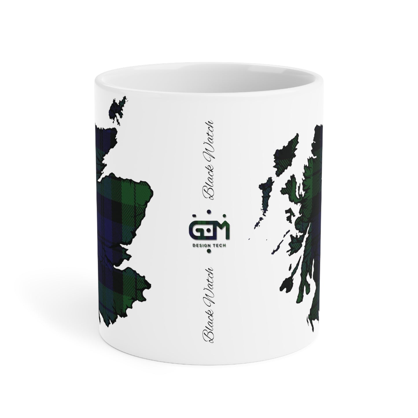 Mug carte écossaise en tartan – Black Watch Tartan, différentes tailles