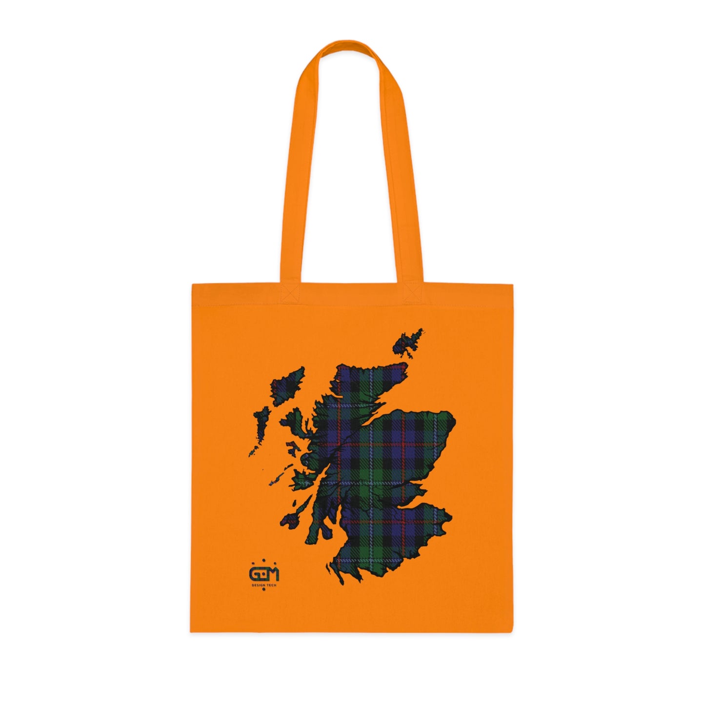 Sac fourre-tout en coton réversible avec carte tartan d'Écosse - Argyle Tartan