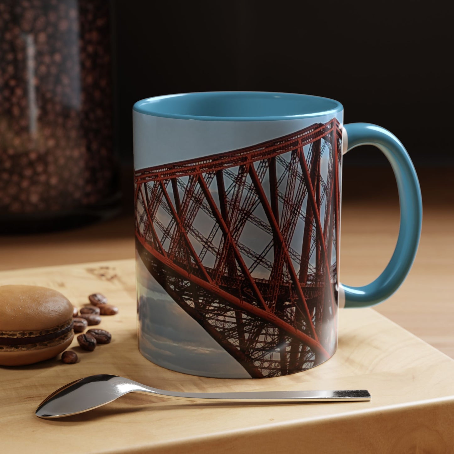 Tasses décoratives Écosse en gros plan - Scènes variées (bleu clair)