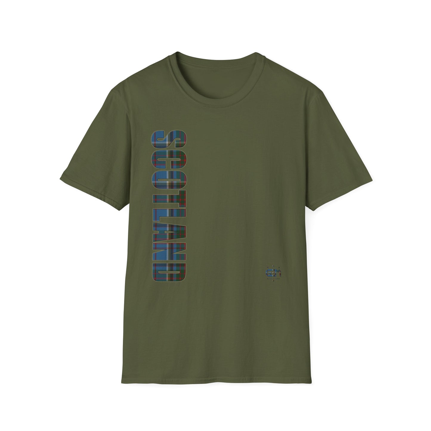 Tartan Scotland Lettrage Softstyle T-shirt unisexe, Anderson Old Tartan Tee