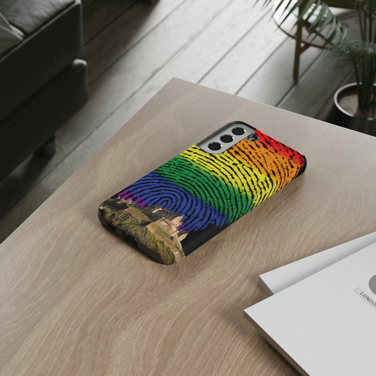 Edinburgh Castle Pride Phone Case - Fingerprint, Various