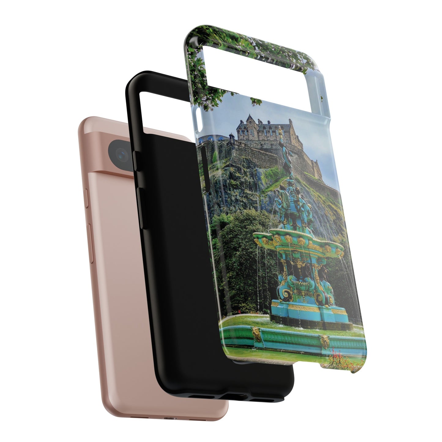 Ross Fountain & Edinburgh Castle Photo Phone Case, Scotland, Various